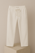 Flow Pants — Linen in White / Cream